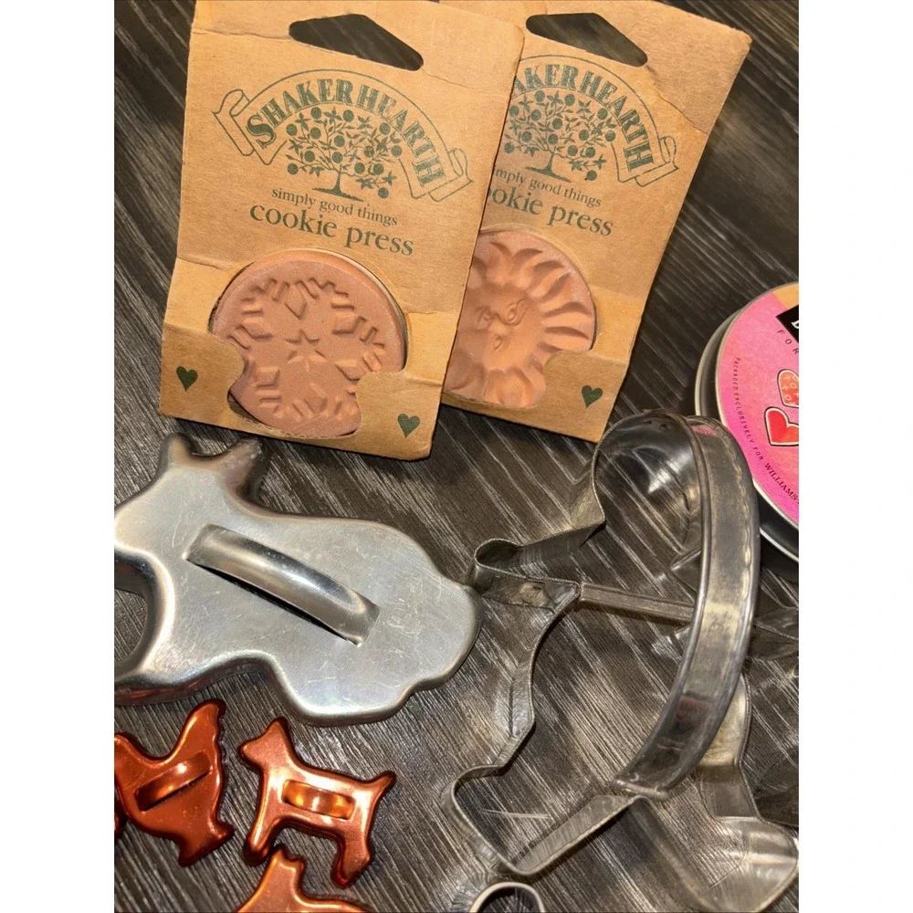 Vintage Cookie Cutters Lot of 20+Copper / Steel Mirror/william-sonoma - Picture 5 of 12